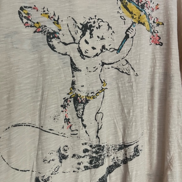 Magnolia Pearl Angel Graphic Tee - Cream - Picture 9 of 11